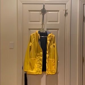 Yellow boohoo rain jacket